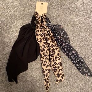 C&C 3 Hair Scarf Scrunchies for Pony Tail.